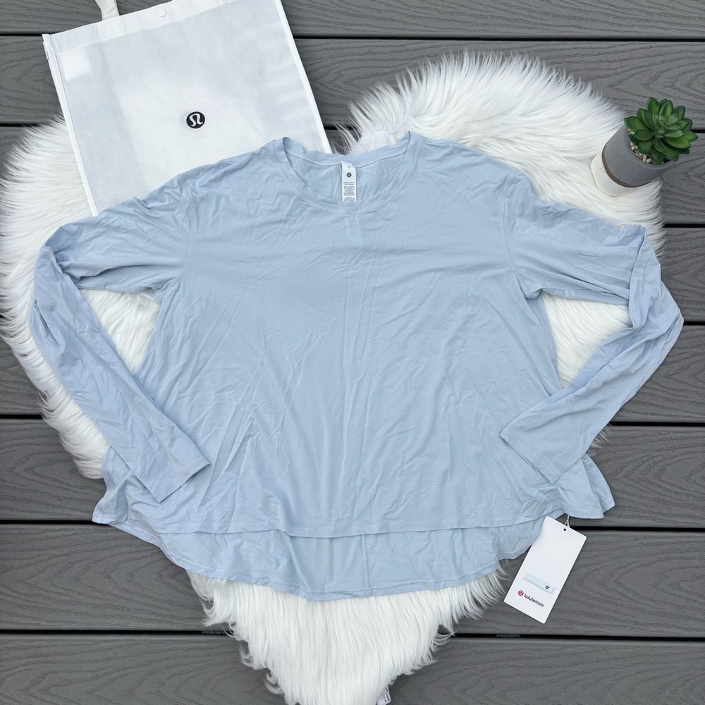 Lululemon Blue Lounge Long Sleeve Top